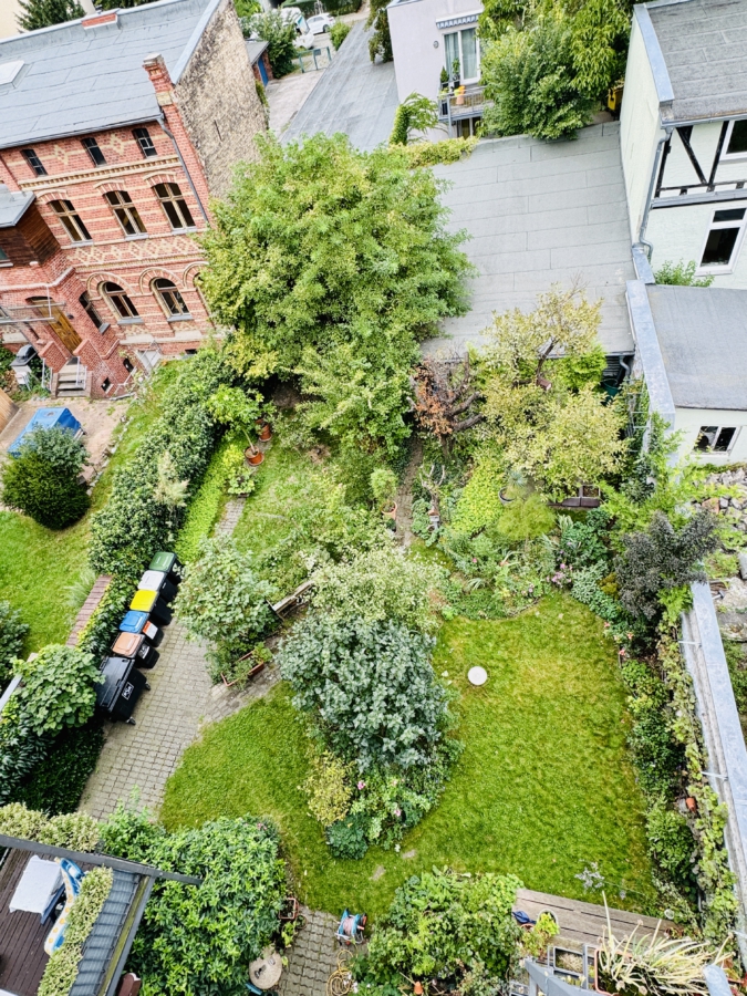 Blick vom Balkon