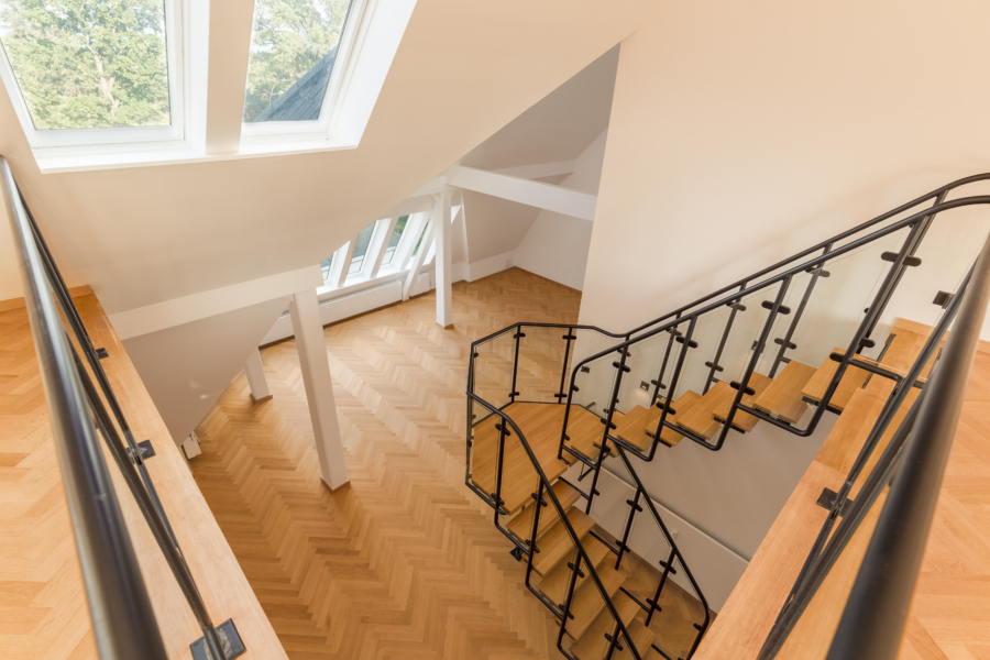 Blick von oberer Etage