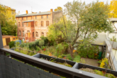 Blick vom Balkon