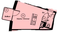 MÖBLIERTES Single-Apartment nahe Kurfürstendamm! FURNISHED Single-Apartment near KU-DAMM! - 211