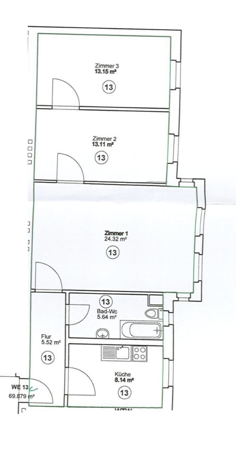 Grundriss WE13