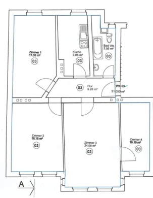 Helle & geräumige Wohnung in zentraler Lage – Nahe S-Bhf Magdeburg Südost!, 39122 Magdeburg, Etagenwohnung