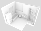 Helle & Geräumige Wohnung mit Südbalkon nahe Rathaus Schöneberg! - Bad Visualiesirung